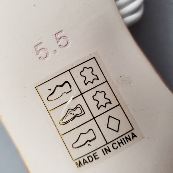 House of Harlow 1960‎ x Revolve Hampton Sandal in Ivory Size 5.5 HOOF-WZ236 - Picture 8 of 12